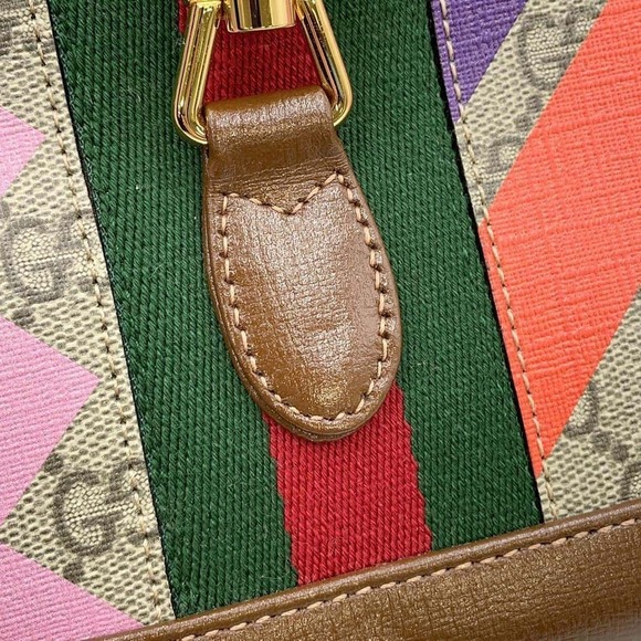 Gucci Jackie Shoulder Bag GG Supreme Geometric - Picture 9 of 11